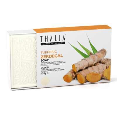 Thalia - Thalia Yatıştırıcı & Leke önlemeye yardmcı Zerdeçal Özlü Doğal Katı Sabun - 150 gr